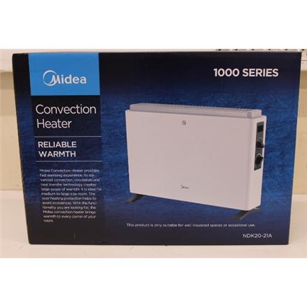 Taastatud. Midea NDK20-21A Convection Heater, White | Midea | Heater | NDK20-21A | Convection Heater | 2000 W | Suitable for rooms up to 20 m² | White | DAMAGED PACKAGING