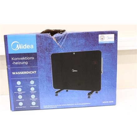 Taastatud. Midea NDK15-15MR Convection Heater, Black | Midea | Convection Heater | NDK15-15MR | Convection Heater | 1500 W | Number of power levels 3 | Black | DAMAGED PACKAGING | IPX4