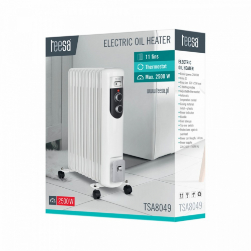 TEESA Teesa oil heater 2500W ( 11 ribs)