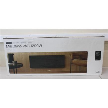 Taastatud. Mill GL1200WIFI3B WiFi Gen3 Panel Heater, Glass Front, Aluminium, Power 1200 W, Room size 14-18 m2, Black | Mill | Heater | GL1200WIFI3B WiFi Gen3 | Panel Heater | 1200 W | Suitable for rooms up to 14-18 m² | Black | DAMAGED PACKAGING