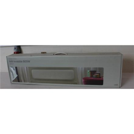 Taastatud. Mill IB800L DN Panel Heater, 800W, low version, steel front, white | Mill | Heater | IB800L DN Steel | Panel Heater | 800 W | Number of power levels 1 | Suitable for rooms up to 10-14 m² | White | DENT CORPUS, DAMAGED PACKAGING | IPX4