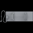AENO Premium Eco Smart Heater, 700W, Tempered glass, Infrared+convection heating type, LED display, Plug type: Europe (E/F type), GREY
