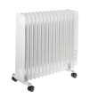 Adler AD 7819 electric space heater Indoor White 2500 W Oil electric space heater