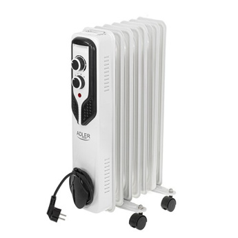 Adler AD 7815 electric space heater Indoor Белый 1500 W Oil electric space heater