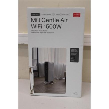 Taastatud. Mill OIL1500WIFI3 GEN3 Oil Filled Radiator, 1500W, APP+WIFI, Valge/Must | Mill | Heater | OIL1500WIFI3 GEN3 | Oil Filled Radiator | 1500 W | Number of power levels 3 | Suitable for rooms up to 25 m² | Valge/Must | DAMAGED PACKAGING, USED,