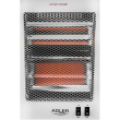 Adler | Heater | AD 7709 | Halogen Heater | 800 W | Number of power levels 2 | White