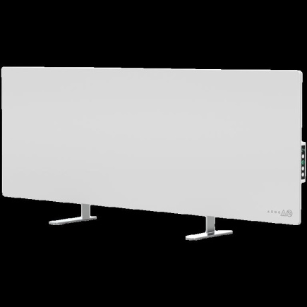 AENO Premium Eco Smart Heater, 700W, Tempered glass, Infrared+convection heating type, Led display Plug type: Europe (E/F type), Valge