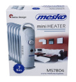 Mesko MS7804 electric space heater Oil electric space heater Indoor Белый 700 W