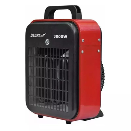 DEDRA DED9921B electric space heater Red 3000 W Convector electric space heater