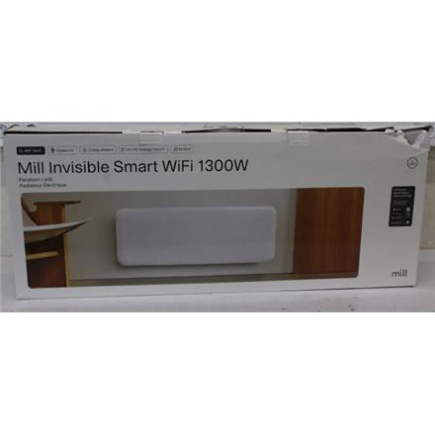 Taastatud. Mill PA1300WIFI4 Panel Heater with WiFi Gen 4 1300 W Suitable for rooms 15-19 m² Valge IPX4 | Mill Invisible Smart WiFi Heater | PA1300WIFI4 | Panel Heater | 1300 W | Suitable for rooms up to 15-19 m² | Valge | DAMAGED PACKAGING, DAMAGED EDGE