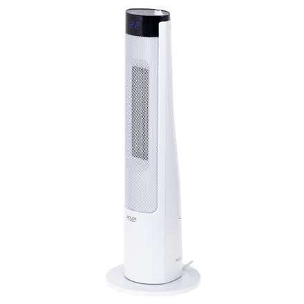Adler | Tower Fan Heater with Humidifier | AD 7730 | Ceramic | 2200 W | Number of power levels 2 | Suitable for rooms up to 25 m² | Valge