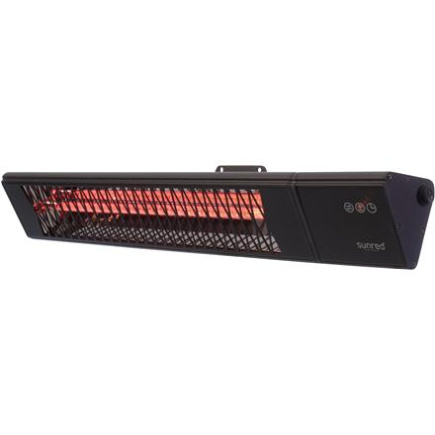 SUNRED | Heater | PRO25W-SMART, Triangle Dark Smart Wall | Infrared | 2500 W | Must | IP55 SUNRED | Heater | PRO25W-SMART, Triangle Dark Smart Wall | Infrared | 2500 W | Must | IP55