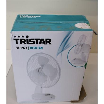 Taastatud.  | Tristar | Desk Fan | VE-5923 | Desk Fan | DAMAGED PACKAGING | White | Diameter 23 cm | Number of speeds 2 | Oscillation | 20 W | No