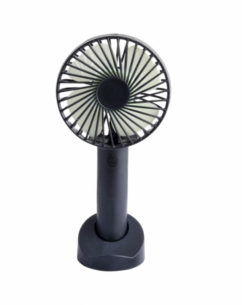 USB Rechargeable Handheld Fan Black