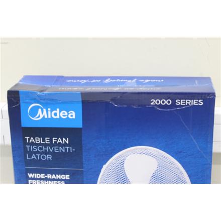 Renew. Midea FT40-21M Table Fan, Diameter 40 cm, White | Midea | FT40-21M | Table Fan | DAMAGED PACKAGING | White | Diameter 40 cm | Number of speeds 3 | Oscillation | 25 W | No