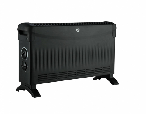 VOLTENO BASIC CONVECTOR 2000W WITH SUPPLY 750W/1250W/2000W. BLACK