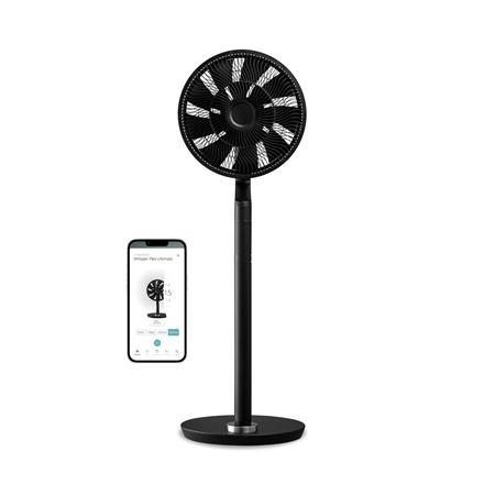 Duux | Fan | Whisper Flex Ultimate Smart | Stand Fan | Black | Diameter 34 cm | Number of speeds 30 | Oscillation | 3-26 W | Remote control