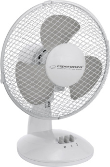 Desktop fan 9'' Esperanza EHF004WE ZEPHYR White-Gray
