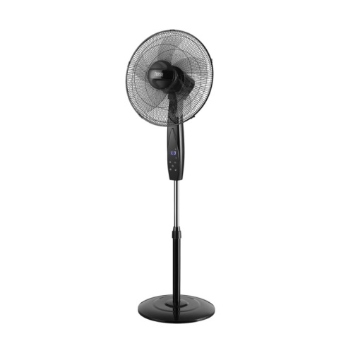Standing fan controlled by remote TEESA, black