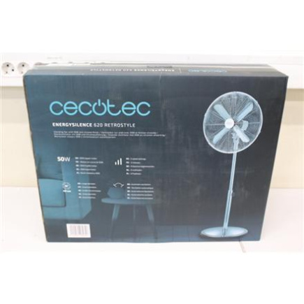 Taastatud. Cecotec EnergySilence 620 Retrostyle stand fan | Cecotec EnergySilence 620 Retrostyle | Stand Fan | DAMAGED PACKAGING, SCRATCHED FAN STAND BOTTOM | Diameter 40 cm | Number of speeds 3 | Oscillation | 50 W
