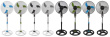 Esperanza Cooling fan Typhoon black-gray