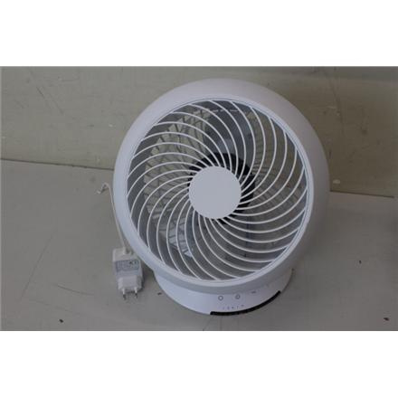 Taastatud. Duux Globe Table Fan, White | Duux | Fan | Globe | Table Fan | NO ORIGINAL PACKAGING, SCRATCHED | White | Diameter 26 cm | Number of speeds 3 | Oscillation | 23 W | Remote control