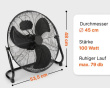 Metallventilaator Proficare PCVL3066WM must