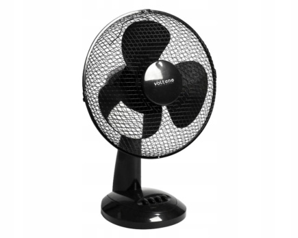 VOLTENO DESK FAN BLACK 30cm