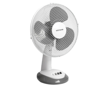 VOLTENO DESK FAN WHITE 30cm