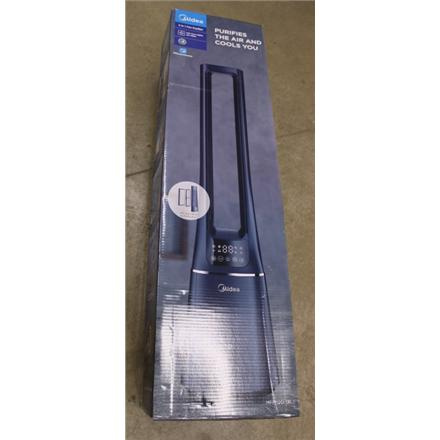 Taastatud. Midea MFP-120i Bladeless Tower Fan with Air purifier, Remote Control, Dark Blue | Midea | Bladeless Tower Fan with Air purifier | MFP-120i | Stand fan | DAMAGED PACKAGING, UNPACKED, SCRATCHED | Dark Blue | Diameter 15 cm | Number of speeds 10 |