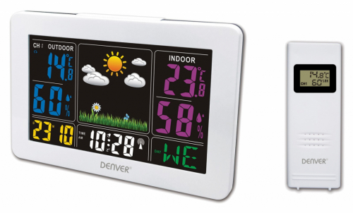 Denver WS-540WHITE digital weather station White AC/Battery