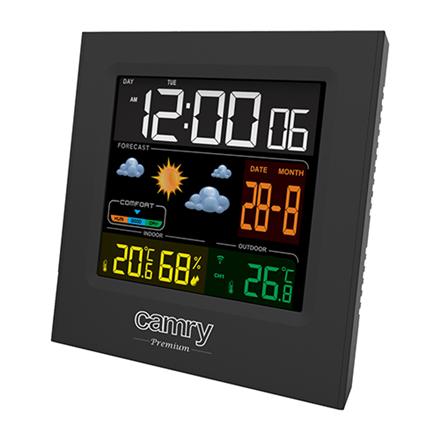 Camry | Weather station | CR 1166 | Black | Date display