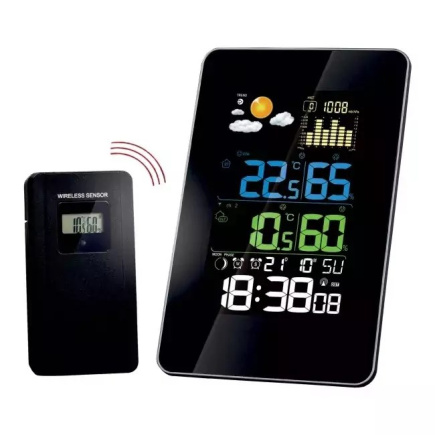 ELECTRONIC THERMOMETER OUTDOOR/INDOOR . WEATHER STATION SAFETY GALAXY