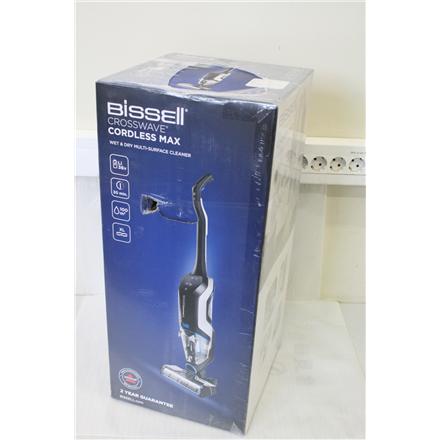 Taastatud.| Bissell | Vacuum Cleaner | CrossWave Cordless Max | Cordless operating | Handstick | Washing function | W | 36 V | Operating time (max) 30 min | Black/Silver | Warranty 24 month(s) | Battery warranty 24 month(s) | NO ORIGINAL PACKAGING,