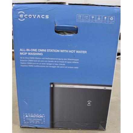 Renew.  | Ecovacs Robotic Vacuum Cleaner | DEEBOT X2 OMNI | Wet&Dry | Operating time (max) 212 min | Lithium Ion | 6400 mAh | Dust capacity 0.42 L | 8000 Pa | Black | DAMAGED PACKAGING, UNPACKED, USED, DIRTY, SCRATCHES