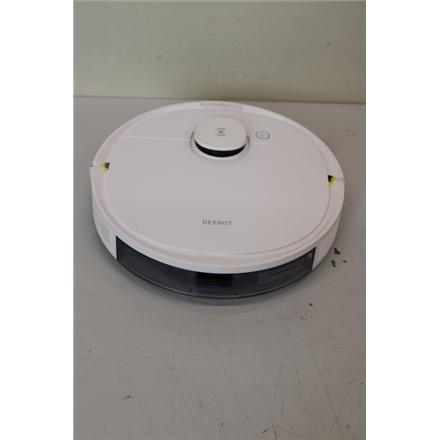 Восстановленный. Ecovacs DEEBOT N8 Vacuum cleaner, Robot, Wet&Dry, Operating 110 min, Dust bin 0.42 L, Li-ion, 3200 mAh, White, NO ORIGINAL PACKAGING, MISSING INSTRUCTION MANUAL, ACCSESSORIES AND SHARCING STATION, SCRATCHES | Ecovacs | Vacuum cleaner | DE