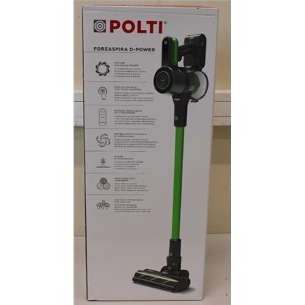 Renew. Polti PBEU0120 Forzaspira D-Power SR500 Cordless Vacuum cleaner, Handstick, Rechargeable, Multi-cyclonic, Green/Grey | Polti | Vacuum Cleaner | PBEU0120 Forzaspira D-Power SR500 | Cordless operating | Handstick cleaners | 29.6 V | Operating