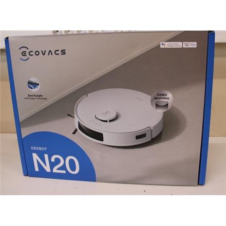 Восстановленный. Ecovacs DEEBOT N20 Floor Cleaning Robot with precise mapping and navigation technology (TrueMapping 2.0), OZMO mopping system, Whi | Ecovacs | Floor Cleaning Robot | DEEBOT N20 | Wet&Dry | Operating time (max) 300 min | 5200 mAh | Dust ca