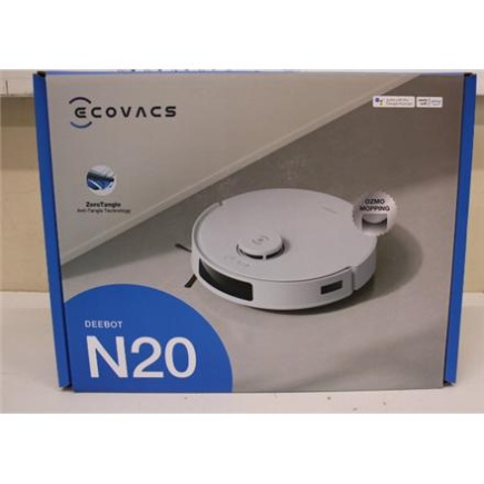 Восстановленный. Ecovacs DEEBOT N20 Floor Cleaning Robot with precise mapping and navigation technology (TrueMapping 2.0) | Ecovacs | Floor Cleaning Robot | DEEBOT N20 | Wet&Dry | Operating time (max) 300 min | 5200 mAh | Dust capacity 0.4 L | 8000 Pa | W