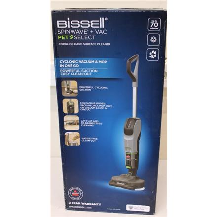 Taastatud. Bissell SpinWave®+ Vac PET Select, Cordless Hard Surface Cleaner, Handstick | Bissell | Hard Surface Cleaner | SpinWave®+ Vac PET Select | Cordless operating | Handstick | Washing function | 25.9 V | Operating time (max) 70 min |