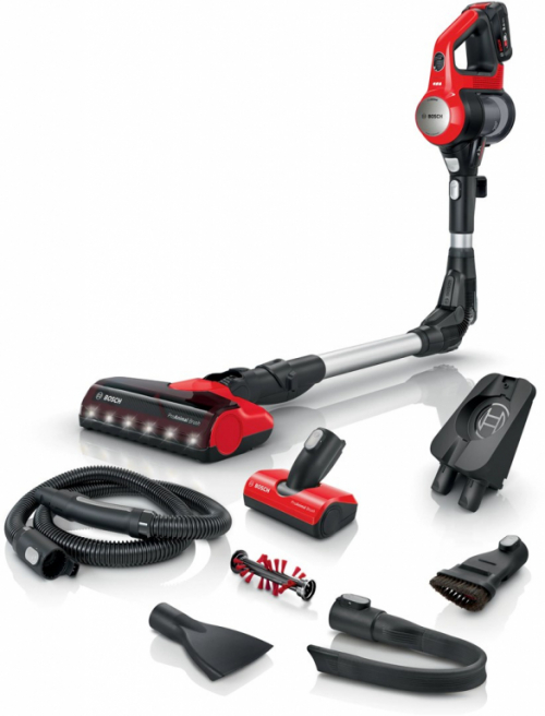 Bosch BCS711PET stick vacuum/electric broom Battery Dry Bagless 0.3 L Black, Red 3 Ah