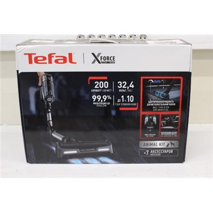 Taastatud. Tefal TY99A X-force Flex  14.60 Animal Care Vacuum Cleaner, Handstick, Grey/Black | TEFAL | Vacuum Cleaner | TY99A X-force Flex | Cordless operating | 200 W | 32.4 V | Operating time (max) 70 min | Black/Grey | Warranty 23 month(s) | DAMAGED