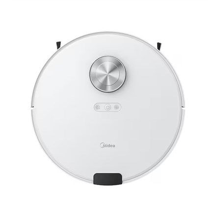 Midea M9 Robot Vacuum Cleaner with Wet&Dry Cleaning, Max Operating Time 180 mins, Lithium Ion Battery 5200 mAh, Dust Capacity 0.25 L, 4000 Pa, White