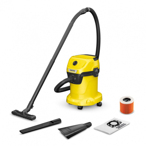 Universal hoover KARCHER WD 3 V-17/4/35 + nozzles 17 l 1000 W (1.628-124.0) Black, Yellow