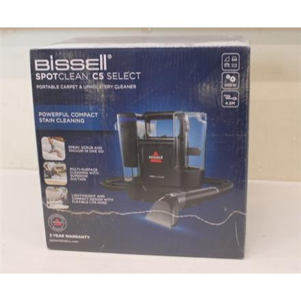 Renew. Bissell SpotClean C5 Select Portable Carpet and Upholstery Cleaner | Bissell | SpotClean C5 Select Portable Carpet and Upholstery Cleaner | 3928N | Corded operating | Handheld | Washing function | 400 W | Black/Blue | Warranty 24 month(s) |