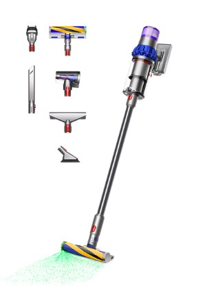 Dyson V15 Detect Fluffy 2-in-1 stick vacuum Battery Dry Bagless Blue, Nickel