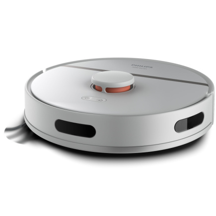Philips HomeRun 3000 Series Aqua Wet and dry cleaning robot XU3000/02, charging station, HomeRun app, Beluga metal color
