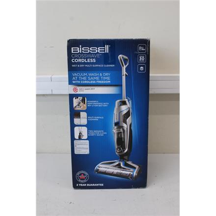 Taastatud. Bissell CrossWave Cordless MultiFunctional Cleaner | Bissell | MultiFunctional Cleaner | CrossWave | Cordless operating | Handstick | Washing function | - W | 36 V | Operating time (max) 25 min | Blue/Silver | Warranty 24 month(s) | Battery