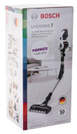 Bosch BBS711W stick vacuum/electric broom Bagless 0.3 L Black, Stainless steel, White