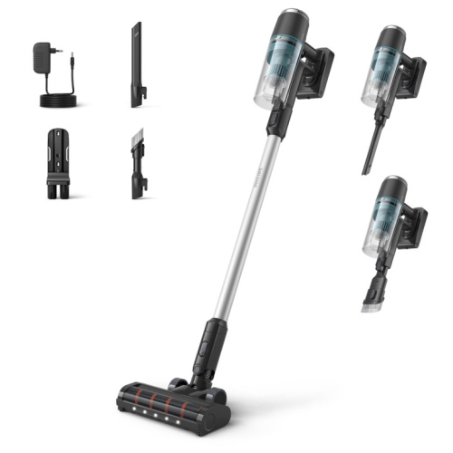 Philips 3000 series XC3031 Stick vacuum Battery Dry Bagless Black, Blue